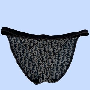 Vintage Christian Dior Oblique Monogram CD Logo Bikini Bottom Small/Medium